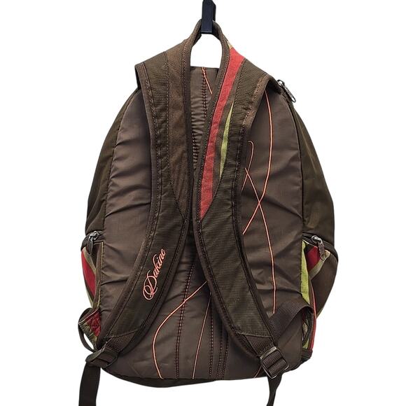 Dakine Womens Prom Pack Backpack Brown Stripes Hiking School Rucksack - Picture 2 of 16